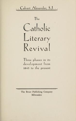 The Catholic literary revival