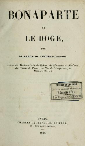 Bonaparte et le doge