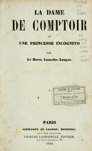 La dame de comptoir
