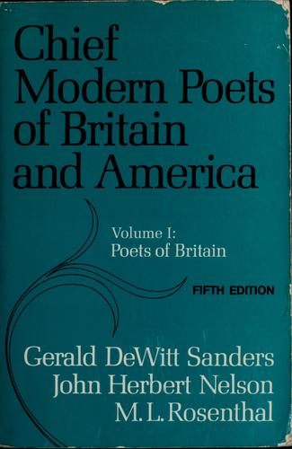 Chief modern poets of Britain and America