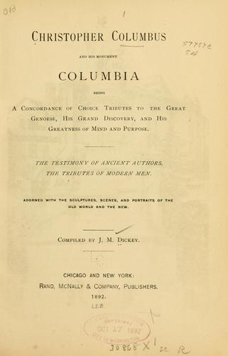 Christopher Columbus and his monument Columbia