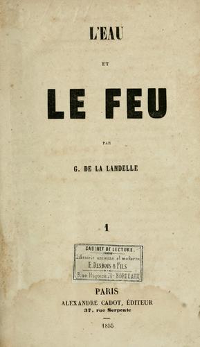 L'eau et le feu