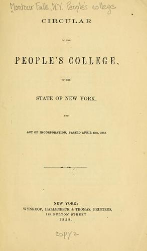 Circular of the People's college