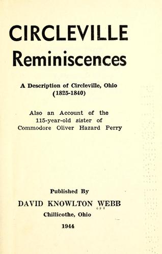 Circleville reminisences