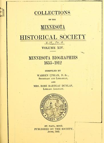 Collections of the Minnesota Historical Society