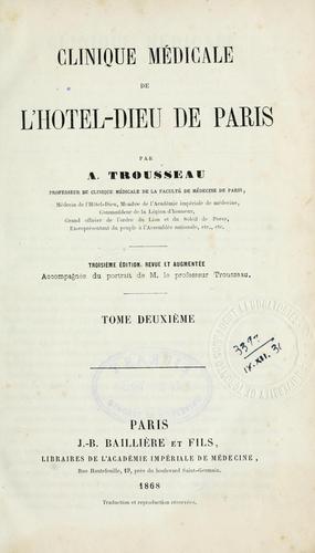Clinique médicale de l'Hôtel-Dieu de Paris