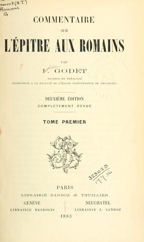 Commentaire sur l'épitre aux Romains