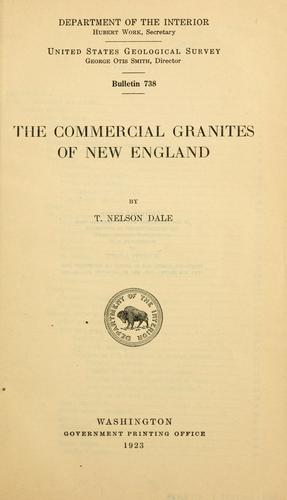 The commercial granites of New England