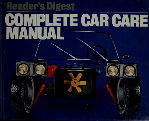 Complete car care manual