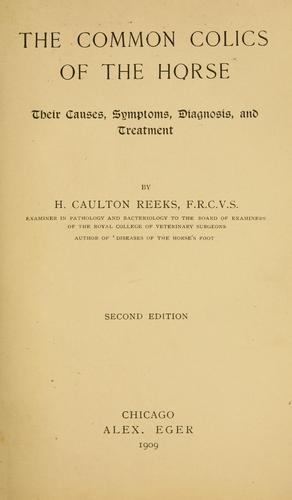 The common colics of the horse