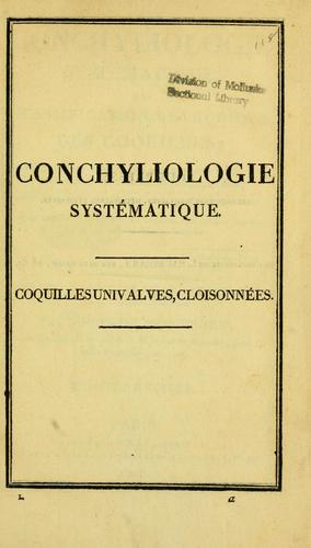 Conchyliologie systématique