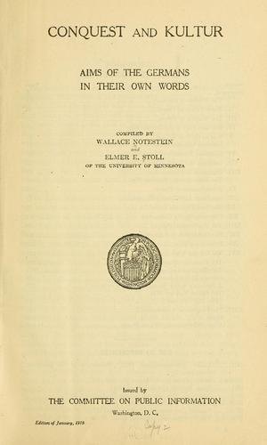 Conquest and kultur