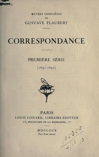 Correspondance (1830-1850)
