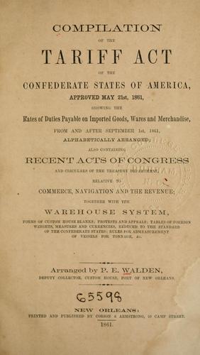 Compilation of the tariff act