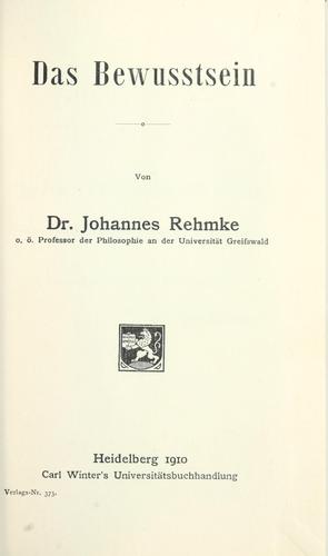 Das Bewusstsein