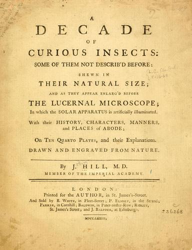 A decade of curious insects