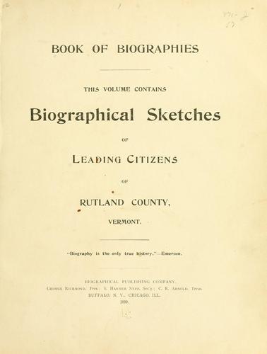 Book of biographies