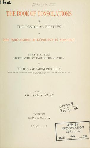 The book of consolations