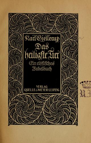 Das heiligste Tier