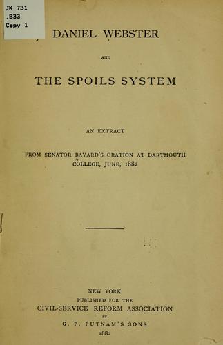 Daniel Webster and the spoils system