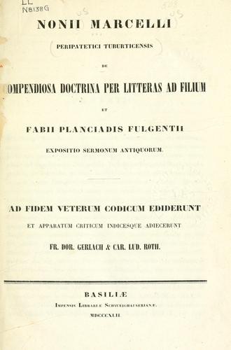 De compendiosa doctrina per litteras ad filium