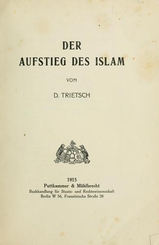 Der Aufstieg des Islam