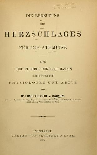 Die Bedeutung des Herzschlages für die Athmung