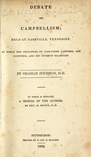 Debate on Campbellism