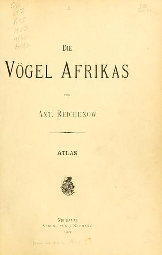 Die Vögel Afrikas