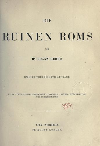 Die Ruinen Roms