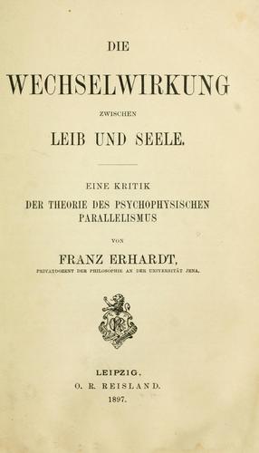 Die Wechselwirkung zwischen Leib und Seele