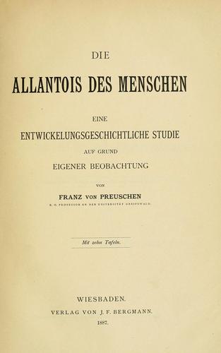 Die Allantois des Menschen