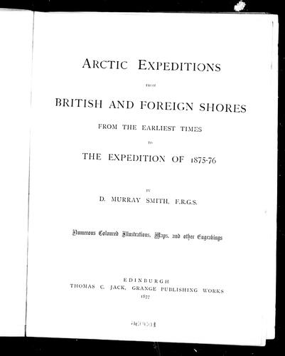Arctic expeditions from British and foreign shores