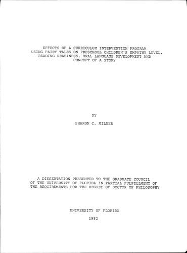 Effects of a curriculum intervention program