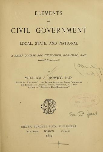 Elements of civil government