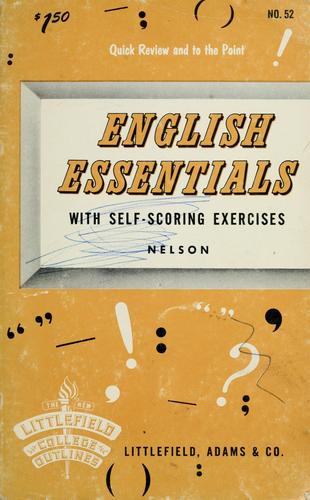 English essentials, with self-scoring exercises.