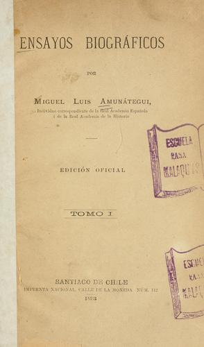 Ensayos biográficos
