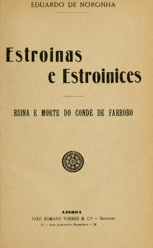 Estroinas e estroinices