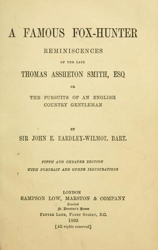 A famous fox-hunter