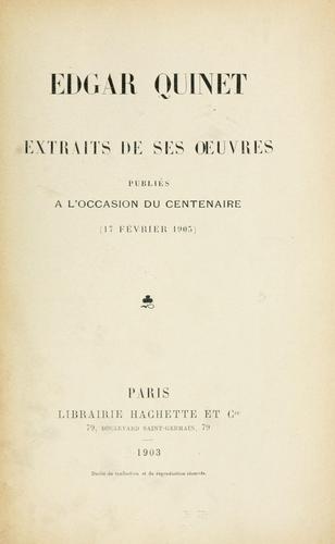 Extraits de ses oeuvres