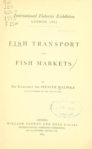 Fish transport and fish markets