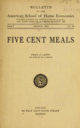 Five cent meals ...