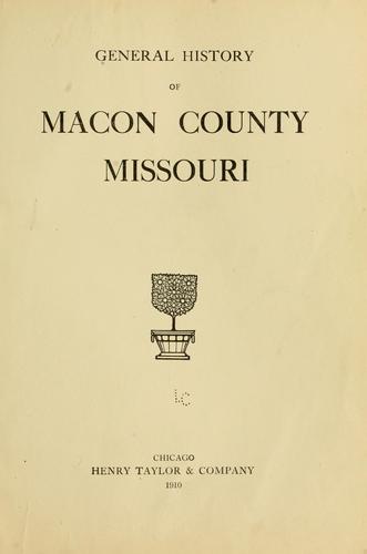General history of Macon County, Missouri
