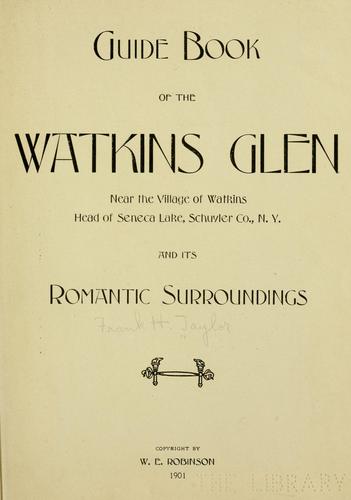 Guide book of the Watkins glen