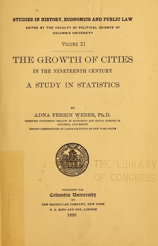 The growth of cities in the nineteenth century