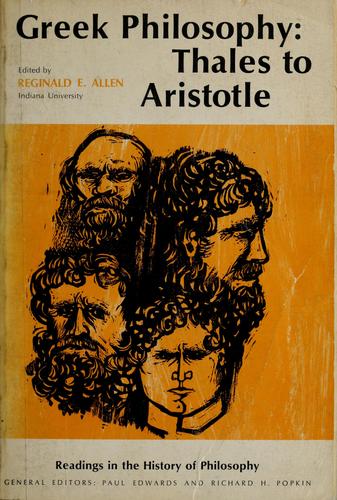 Greek philosophy, Thales to Aristotle