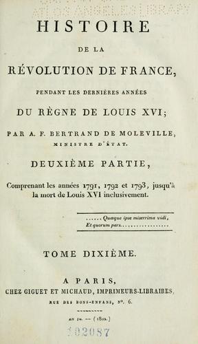 Histoire de la révolution de France