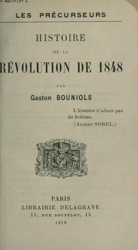 Histoire de la Révolution de 1848