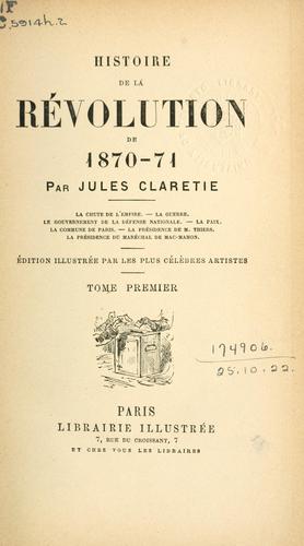 Histoire de la Révolution de 1870-71