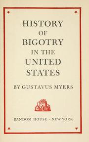 History of bigotry in the United States